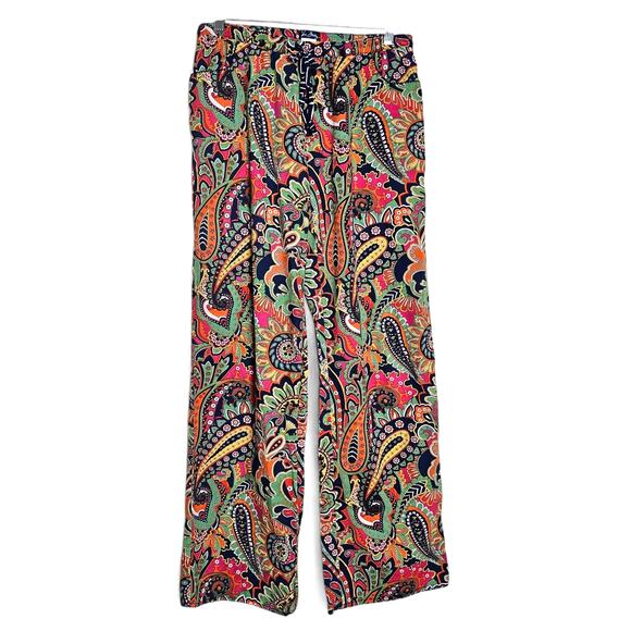 Vera Bradley Womens Venetian Paisley Cotton Pajama Pants Size M Retired Pattern - Picture 1 of 12